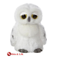 customized OEM design white owl plush toy